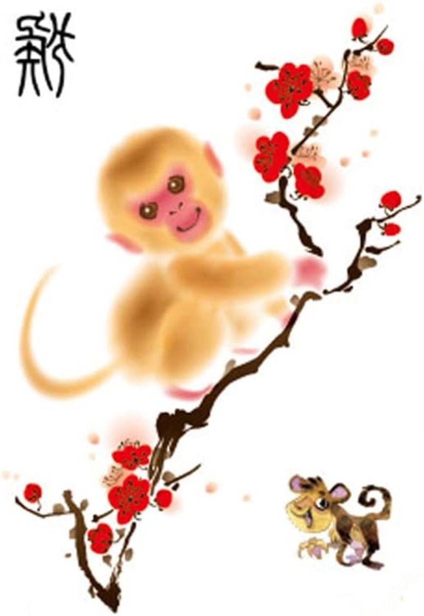 Temporary Tattoo Aap Monkey (A5 formaat) [Neptattoo - Tijdelijke tatoeage - Nep Fake Tattoos - Water overdraagbare festival sticker henna outfit tattoo - Glitter tattoo - Volwassenen Kinderen Jongen Meisje]