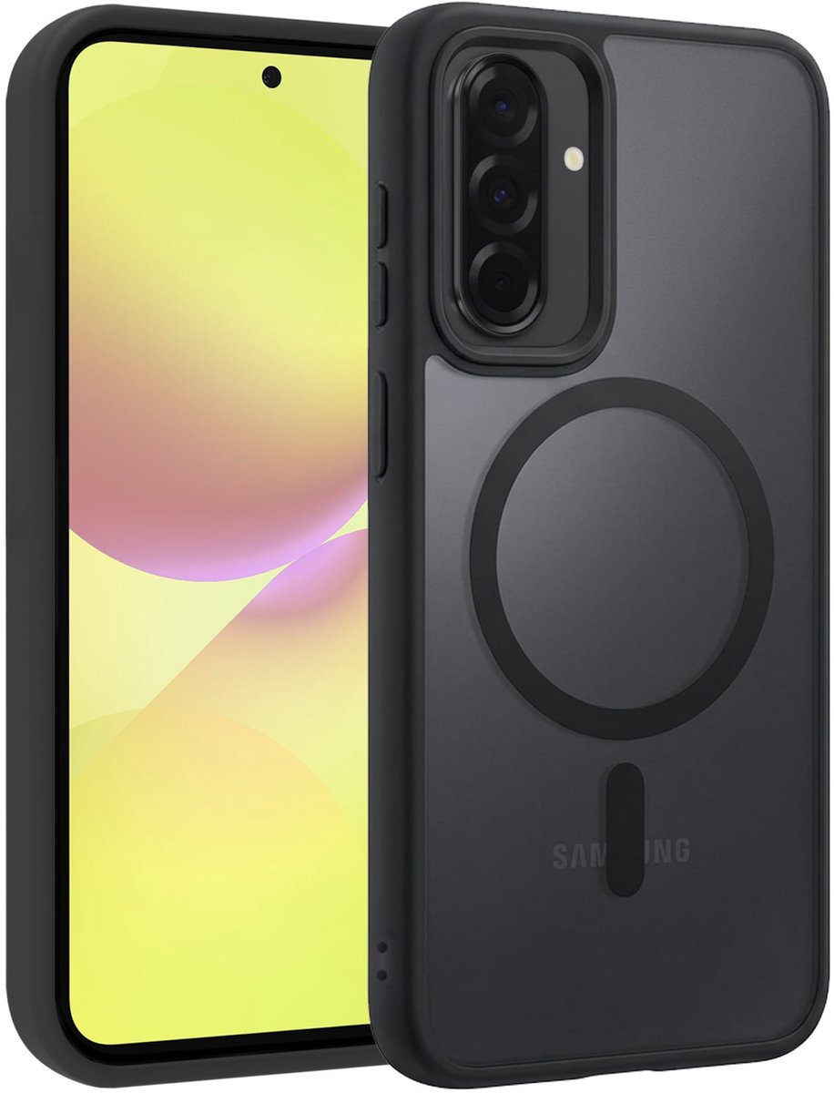 Hoesje - Geschikt voor Samsung Galaxy A36 - Magsafe Compatible - Sterk & Shockproof - Back Cover - Shock Proof Case - Telefoon Hoes Shockproof - Telefoonhoesjes - Zwart