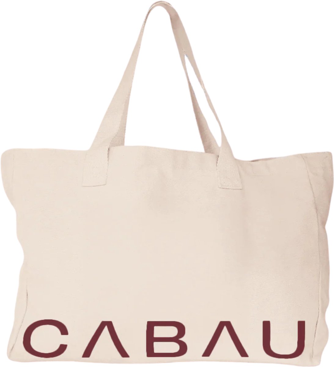 Cabau – Canvas Tas XL – Naturel – Grote Canvas Shopper met Binnenzak – Schoudertas Vrouwen – Duurzaam Materiaal – Handwasbaar – 48x12x35 cm – 20 l