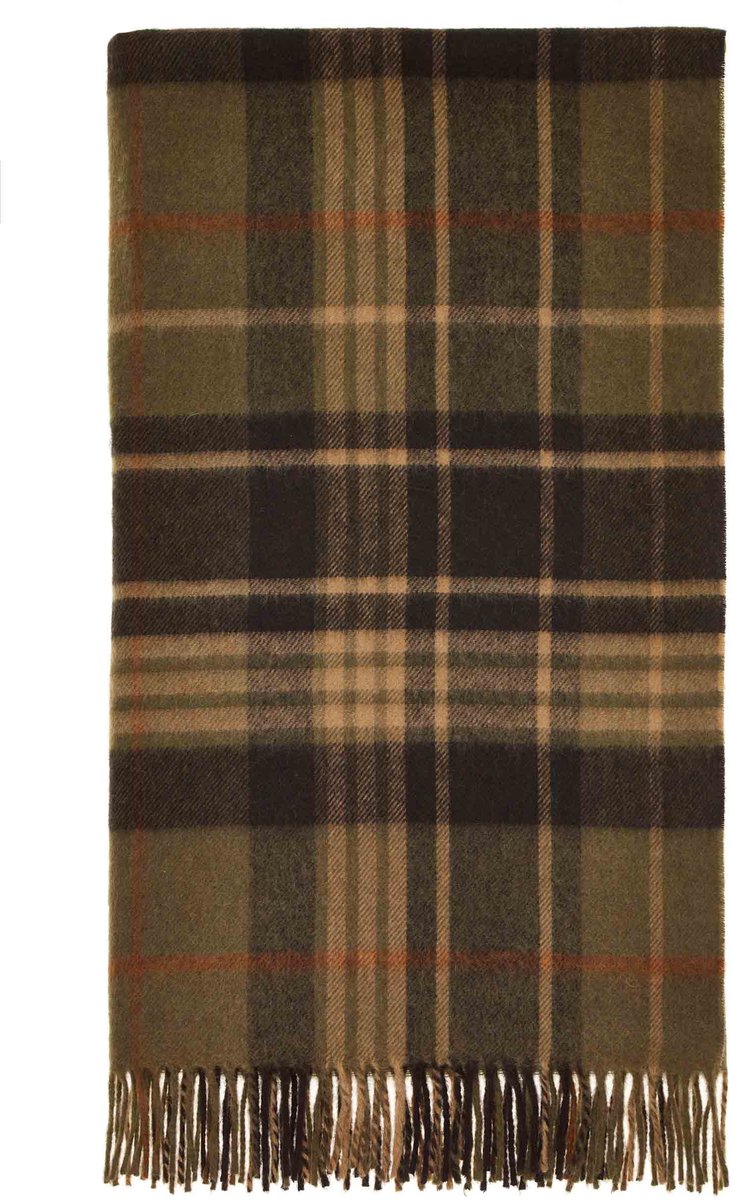 Plaid Estate Bordeaux - Country Side Collection - Merino Lamswol - 140x185 - Bronte by Moon Scotland