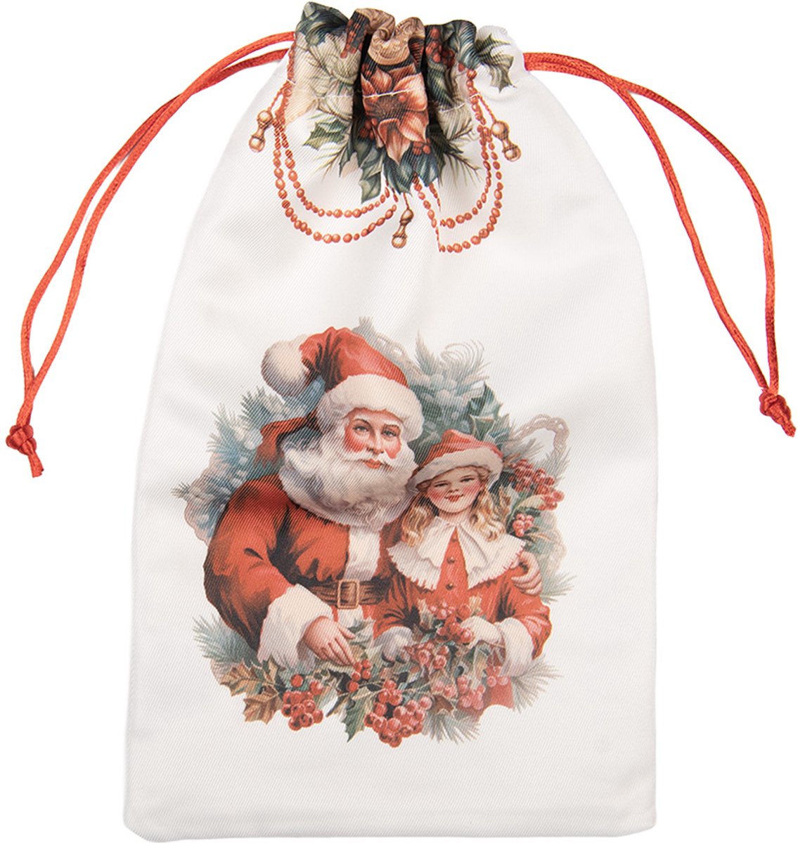 Clayre & Eef Kerstsokken Blauw Synthetisch