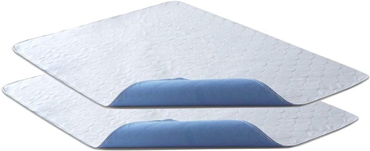 2-Pack Waterdichte Bedpads 86 x 132 cm – Wasbare Onderleggers, Sterk