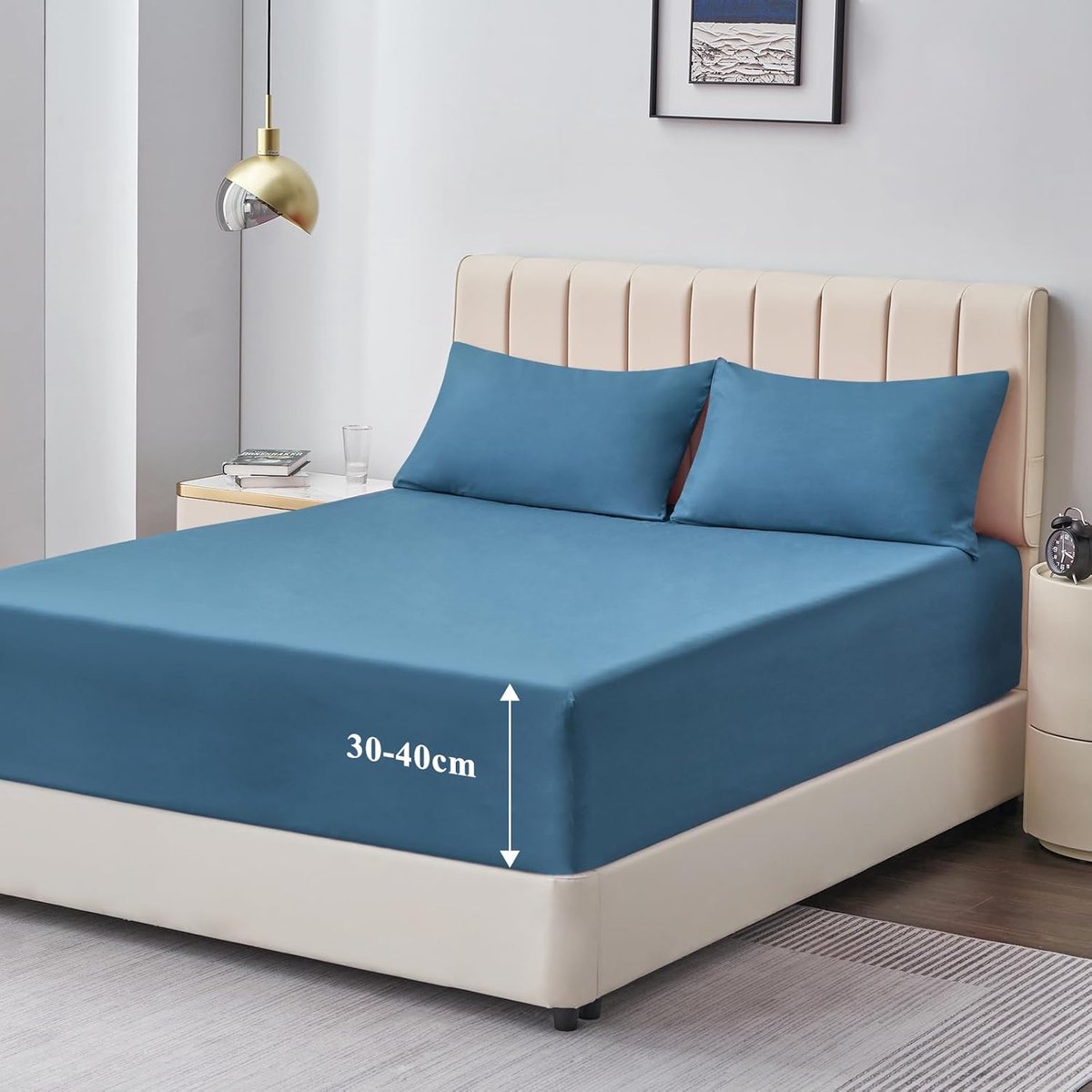 Drap Housse 140x190/200 Grand Bonnet 40 cm - Drap Housse 2 Personnes