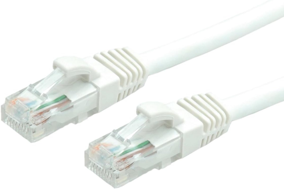 Patchkabel Cat.6 (Class E) UTP, LS0H, wit, 0,5 m