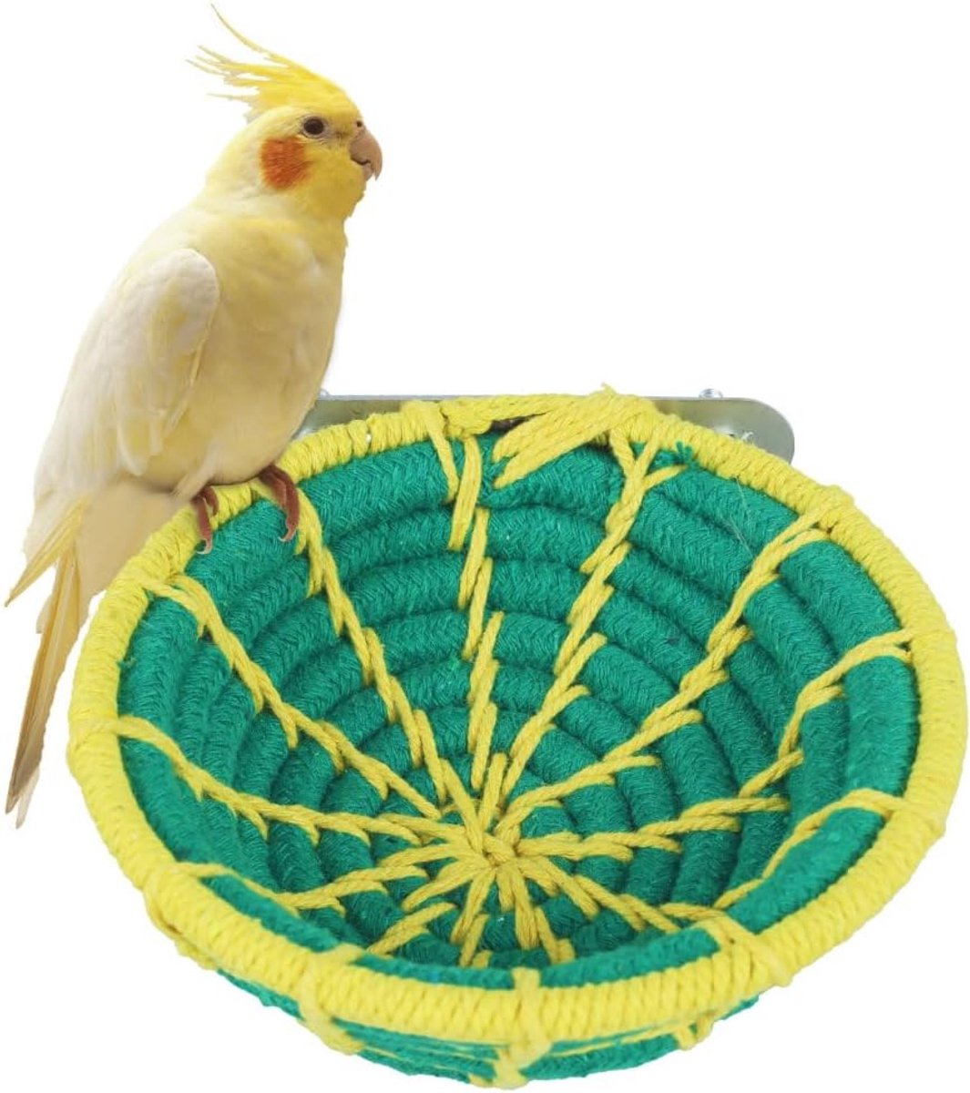Vogelbroednest,Opknoping Weave Vogel Hennep Touw Nest voor Parkiet
