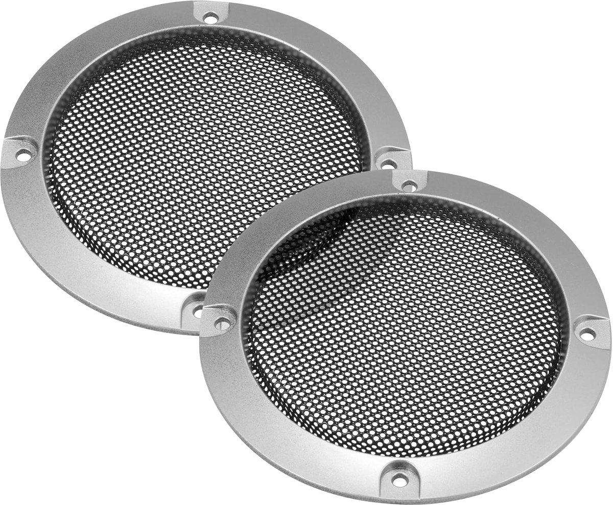 Autohaux 2 stuks luidsprekerrooster, grill, rond rooster, 3 inch