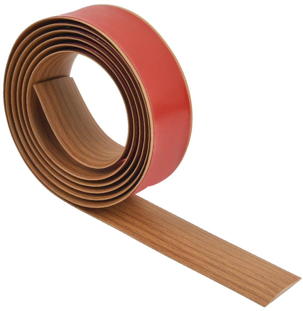 2m 4cm Vloerovergangsstrook-drempelbalken, bruine houten zelfklevende