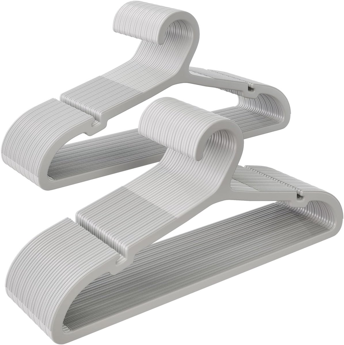 50 stuks kledinghangers, antislip plastic kleerhangers