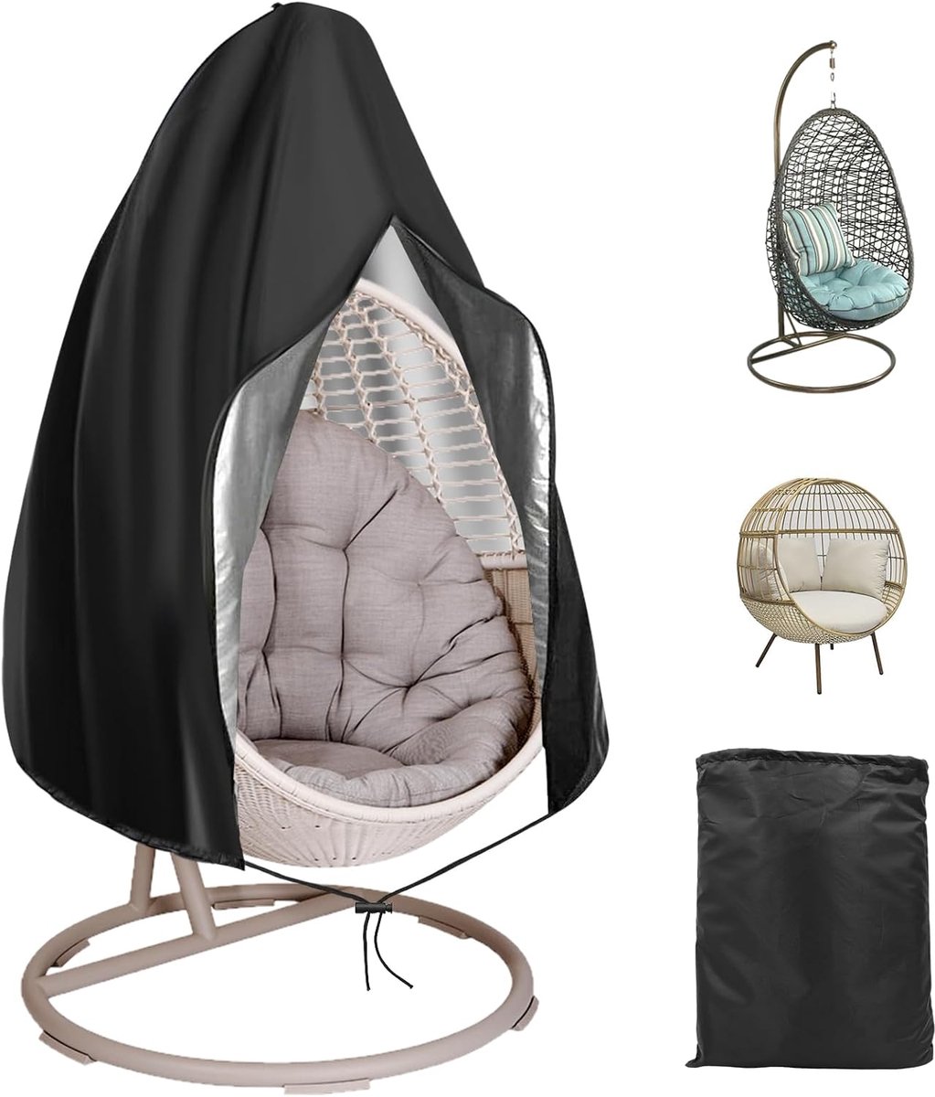 Beschermhoes voor hangstoel, 210D Oxford-stof, 190 x 115 cm, hoes