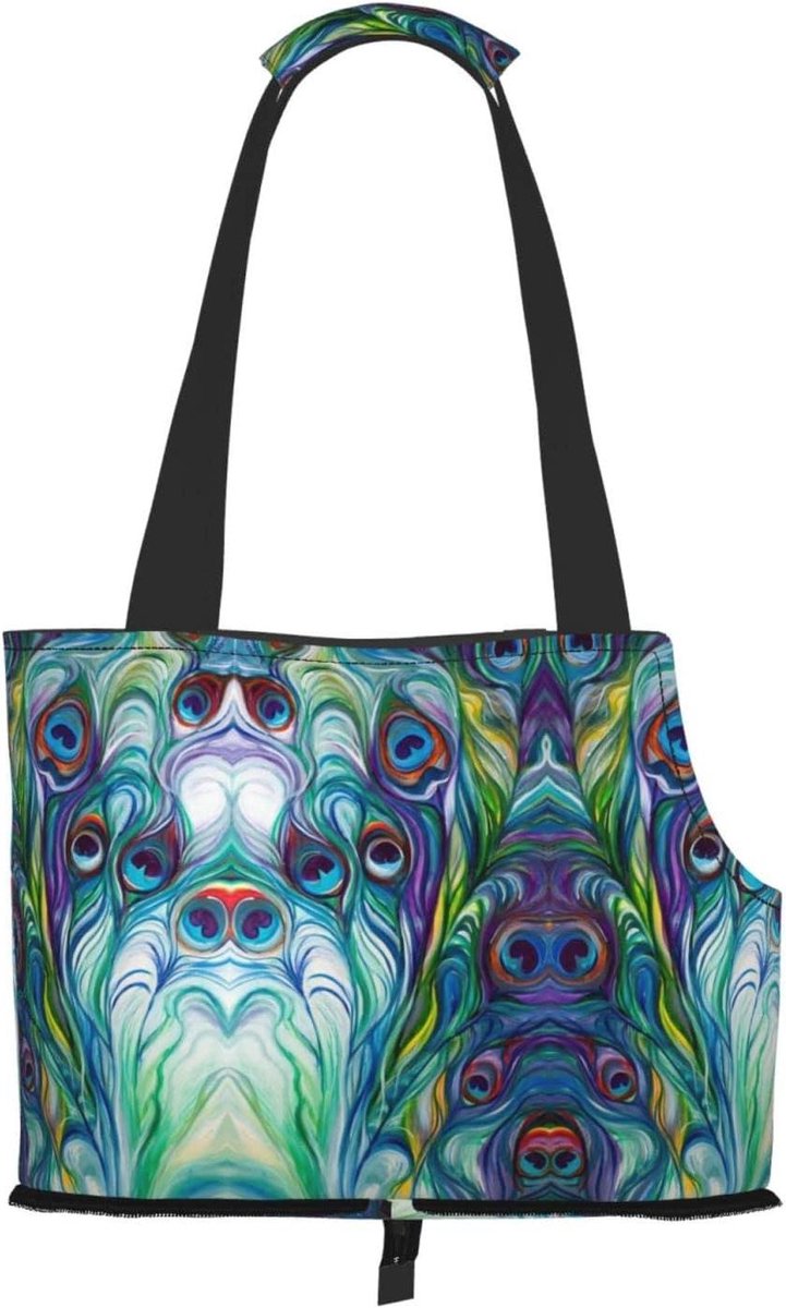 Dieren Draagtas - Reistas Hond Kat - Dieren Vervoeren - Met Hoofd Uitlaat - 34 x 15.5 x 26 cm