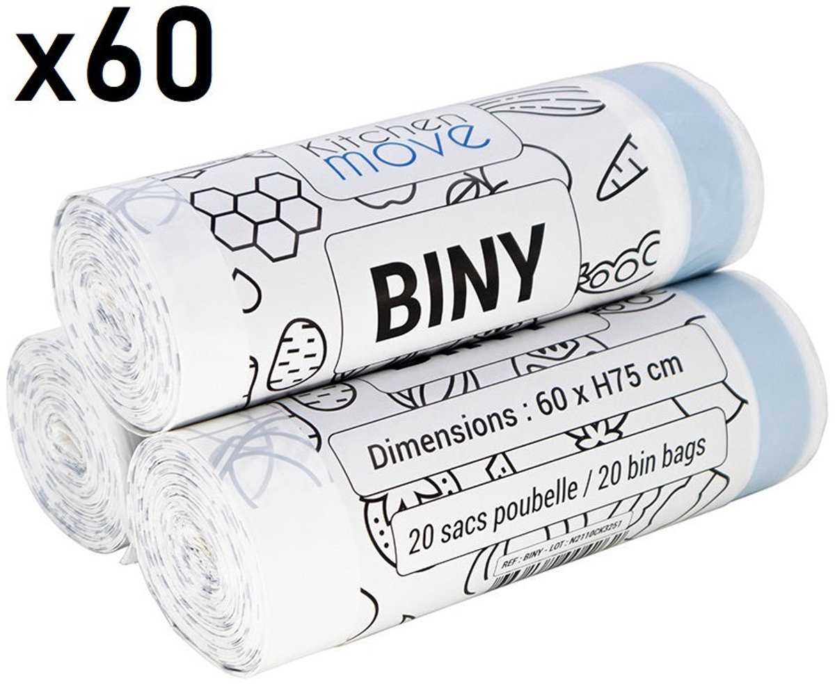 60 vuilniszakken 50L BINY