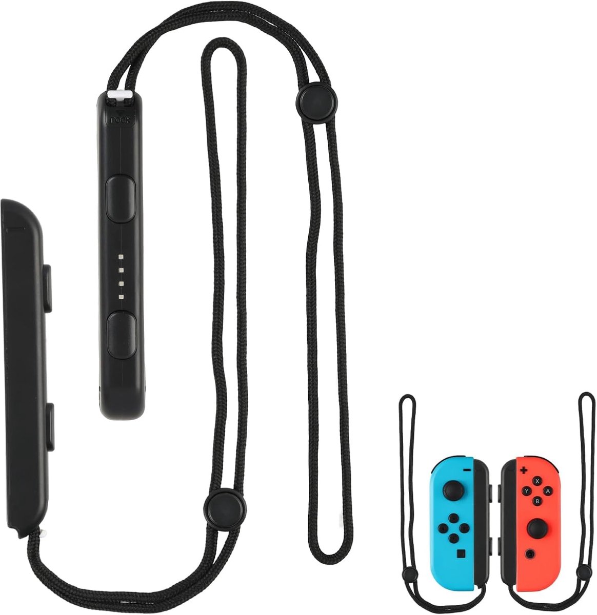 2 van verstelbare speelgordes voor manette, Robuust ABS materiaal, ademhalende en absorberende armband, met automatische vergrendeling, vervangend accessoire voor beveiligde speelsessies