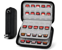 BOTC 80 Slots Game card case Geschikt voor Nintendo Switch - spel hoesje - opbergen spelletjes - opslag case - Zwart
