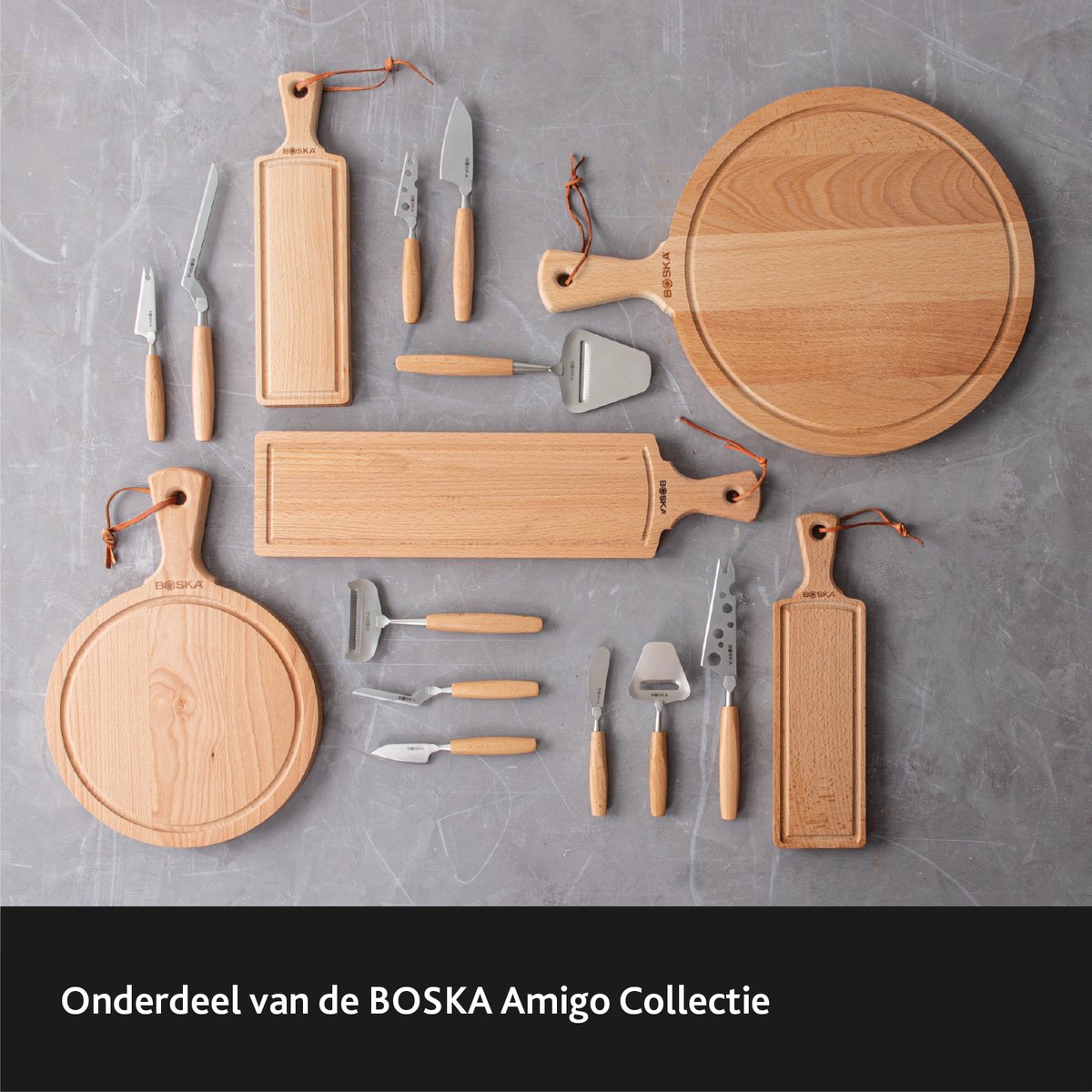Boska Kaasschaaf Zacht Amigo â€“ Kaasschaaf voor zachte kazen â€“ RVS â€“ Beukenhout â€“ Non-Stick — cadeau in Kookcadeaus - foto 3