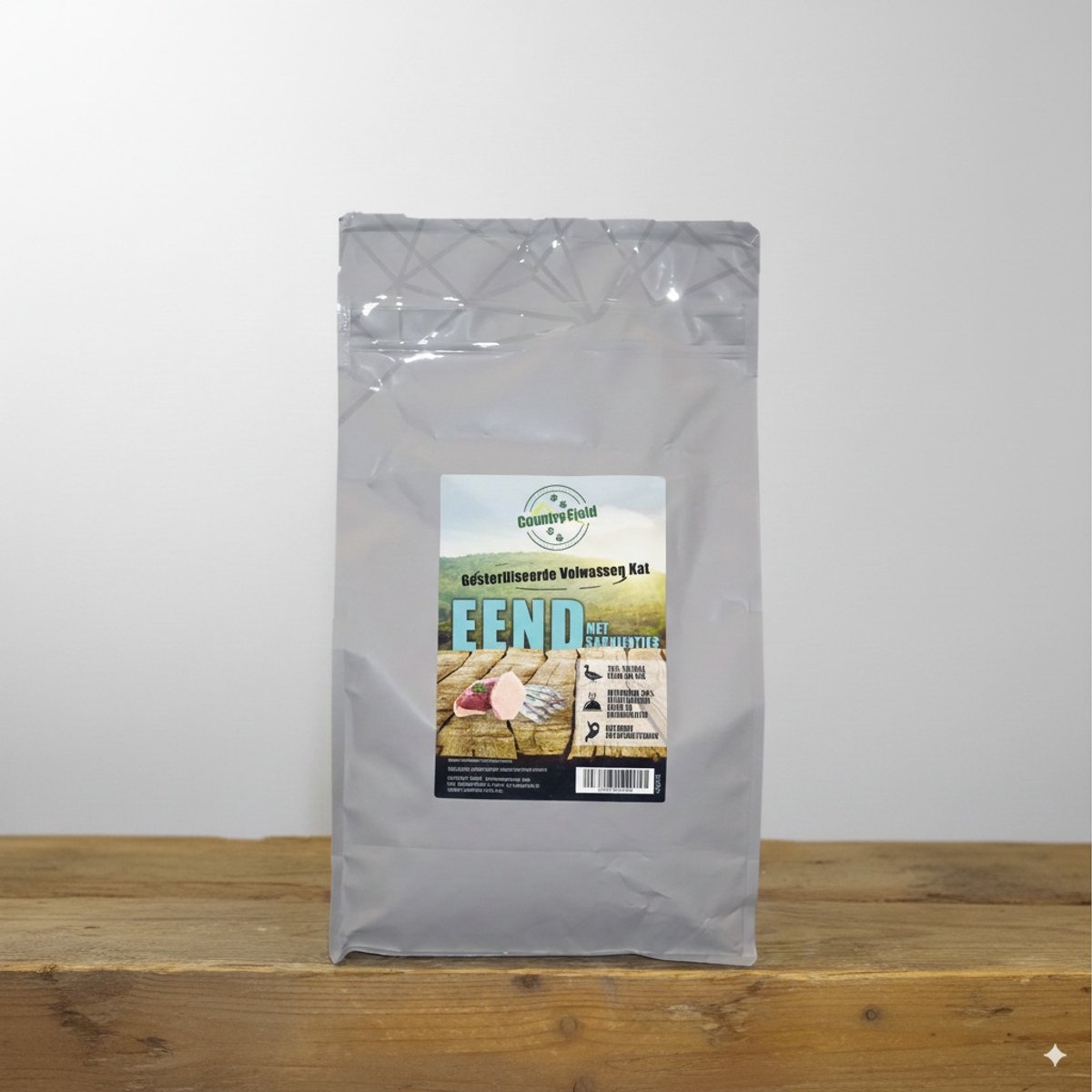 Country-Field Country-Field Adult kat eend & sardine 1500 gram