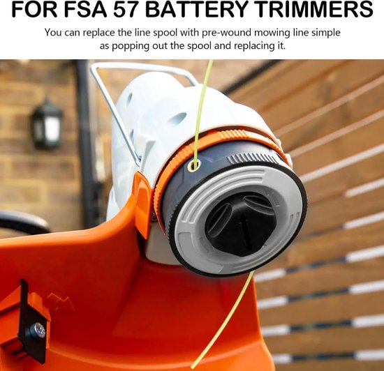 vervangkop, 2 stuks trimmer accessoires grastrimmerkop vervanging automatisch snijden C3-2 trimmerkop vervanging voor Stihl FSA 57, FSE 52, FSA57, FSE52 trimmerspoel vervangstukken — afbeelding 3