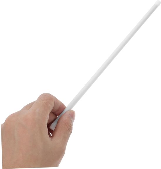 Roerstaaf Gereedschap - Mengstaaf Roerstok - Laboratorium Experimenten - Hittebestendige PTFE Coating - 25 cm - Wit — afbeelding 2