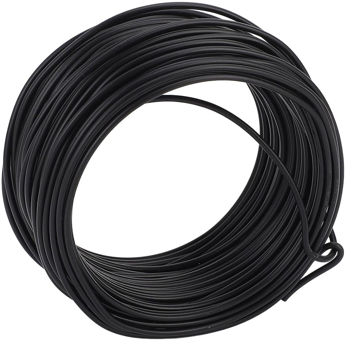 Gegalvaniseerde Binddraad - Ijzerdraad Staaldraad - Kabels Bevestigen - Roestbestendig Glad Oppervlak - 15 mm X 20 m - Zwart