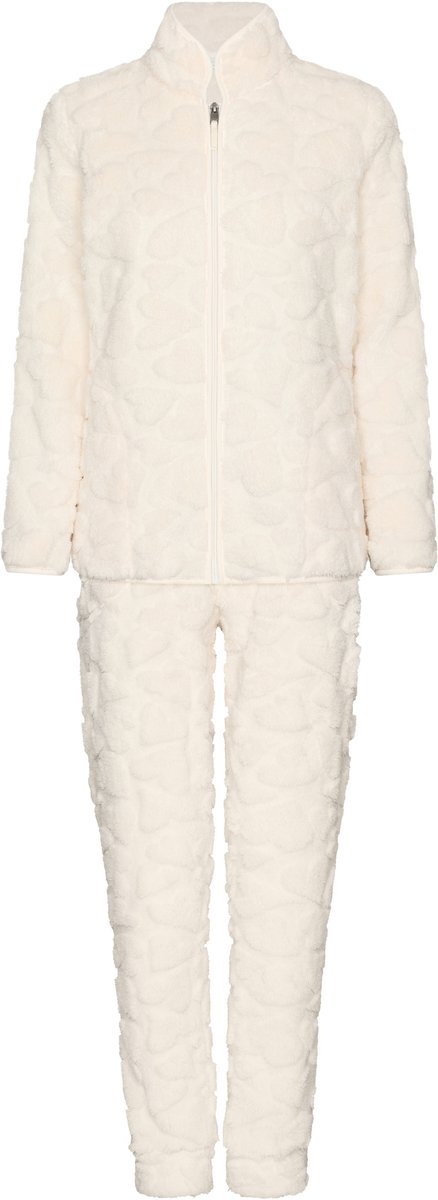 MyRebelle - Huispak - Endless Love - Fleece - Ecru - Rits - Maat 48