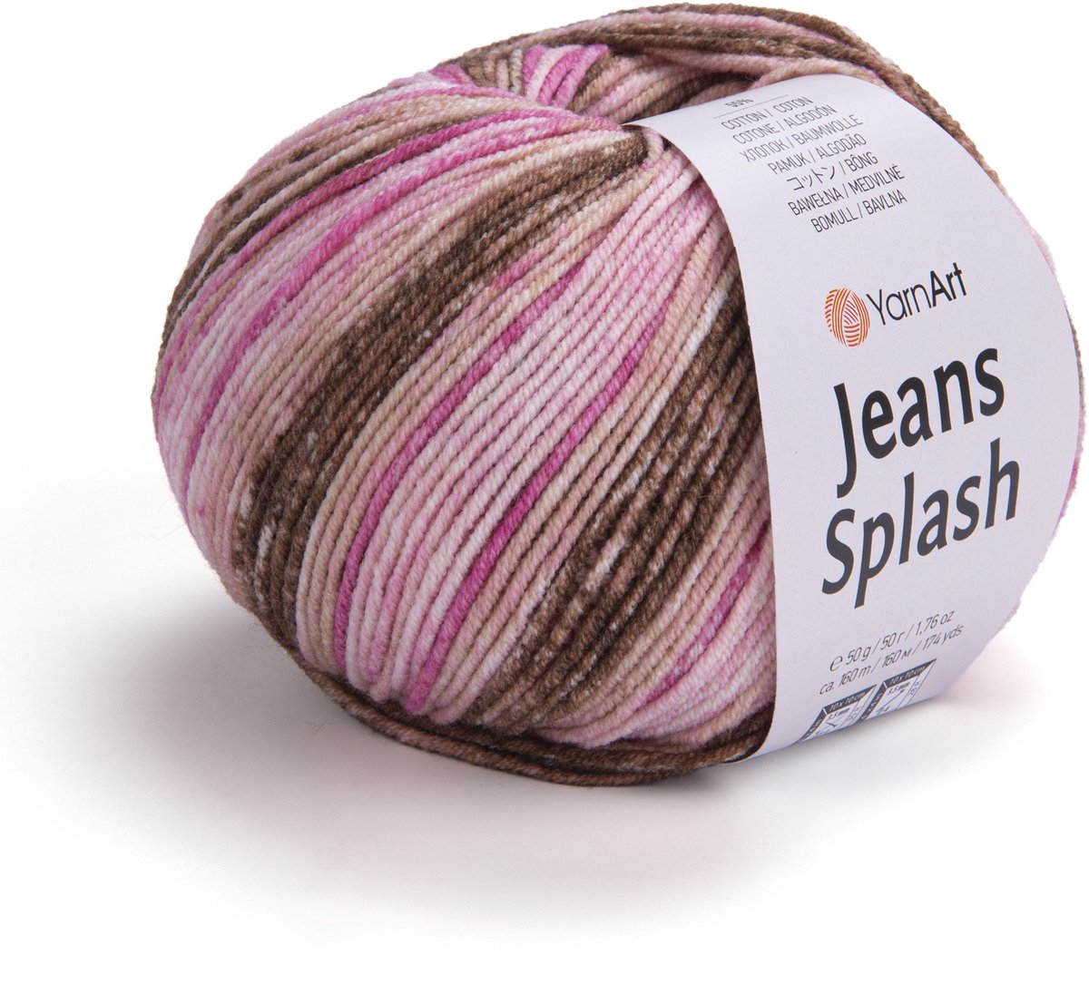 YarnArt Jeans Splash - 55% Katoen 45% Acryl - voor Haken en Breien - 50g / 160m - Kleur 954
