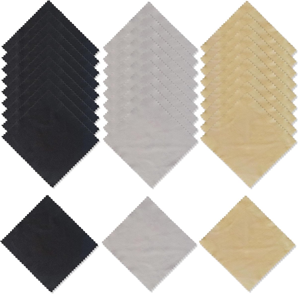 Brillenpoetsdoek 30 Stuks - 15 x 18 cm Microvezel - Herbruikbaar en Efficiënt - Voor Schone Lenzen en Beeldschermen - ShopVlot