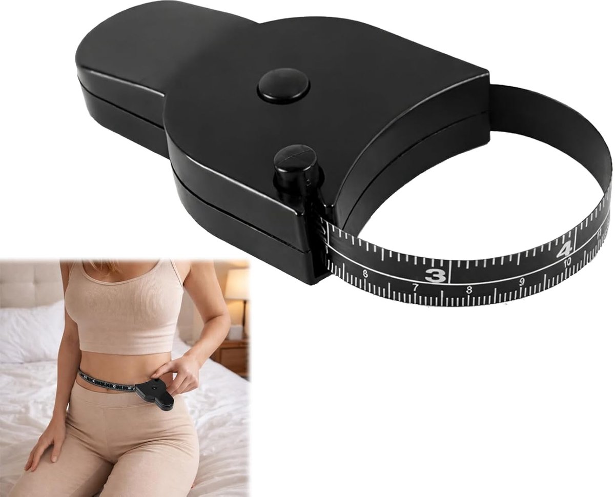 SnelShoppen - Professionele Body Measuring Tape - Ergonomische Girth Band met Klikfunctie - Nauwkeurige Meting voor Afvallen en Spieropbouw - 150 cm -