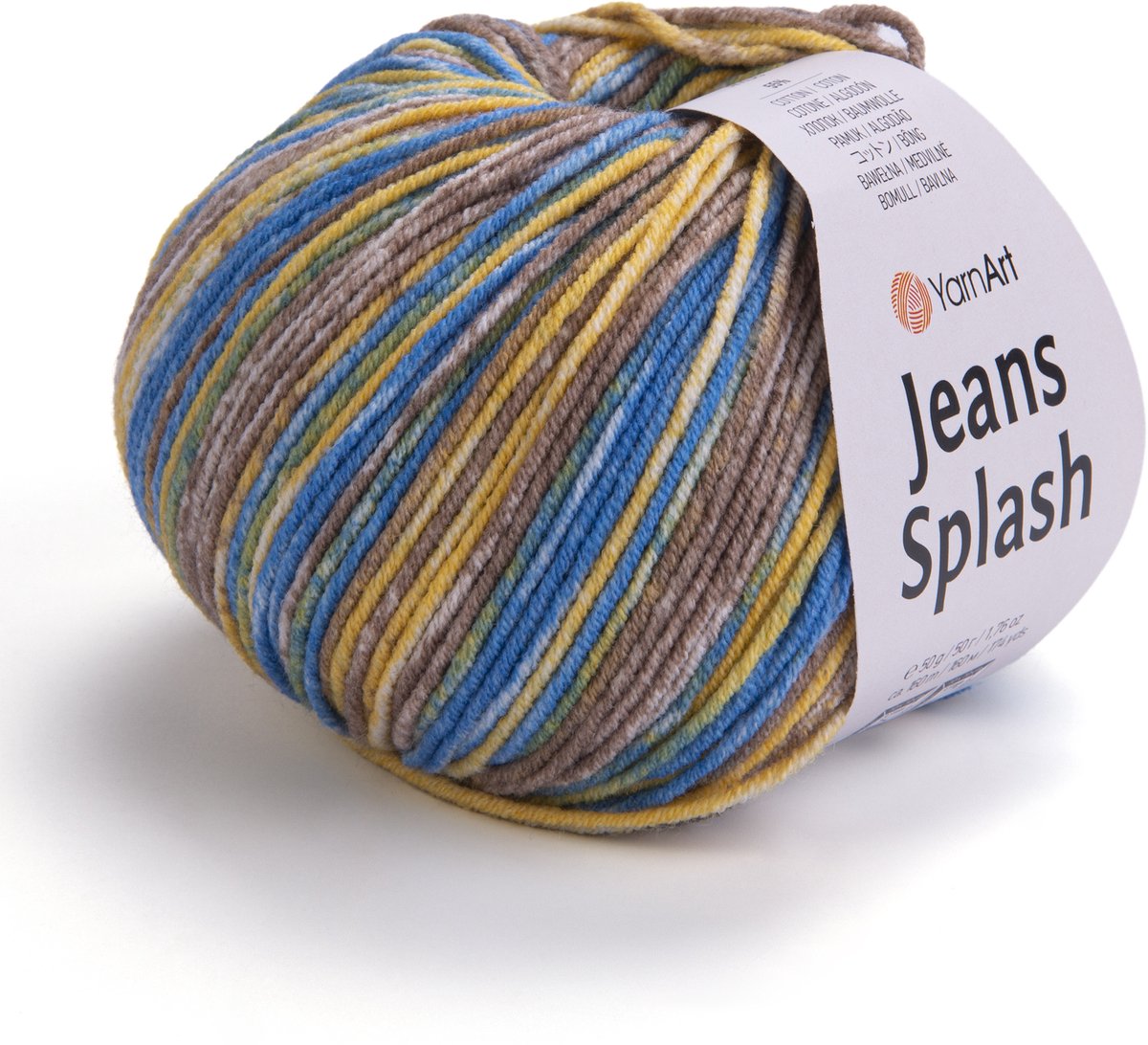 YarnArt Jeans Splash - 55% Katoen 45% Acryl - voor Haken en Breien - 50g / 160m - Kleur 960