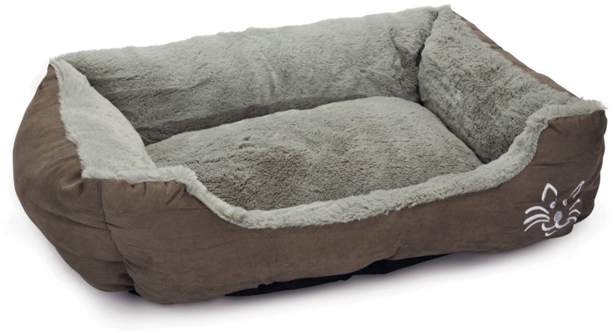 Bol.com Beeztees Baboo - Kattenmand - Grijs - 48x37x18 cm aanbieding