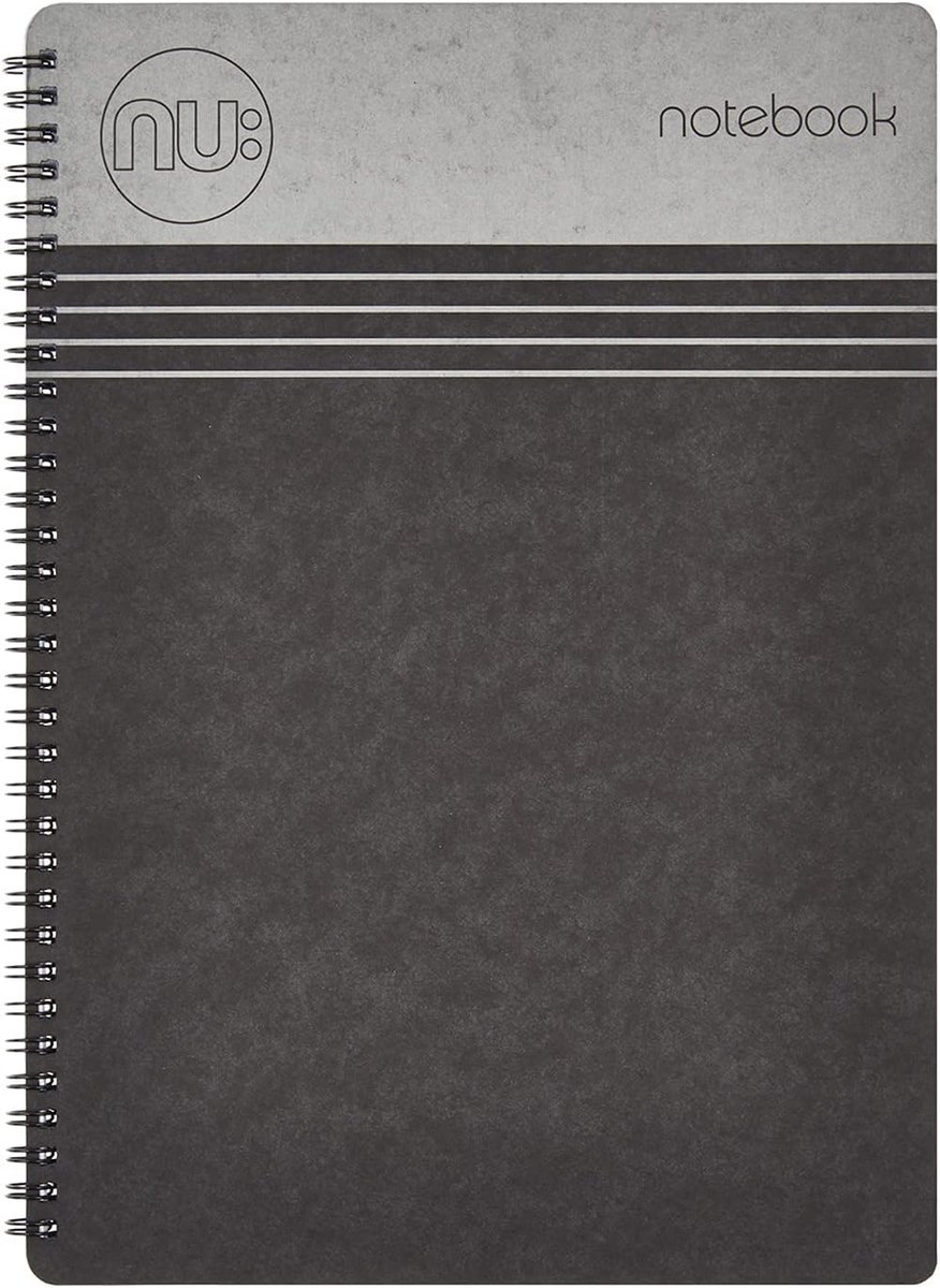 A4 notitieboek zwart - 110 pagina's gelinieerd - perforaties - stijlvol en duurzaam - ShopVlot