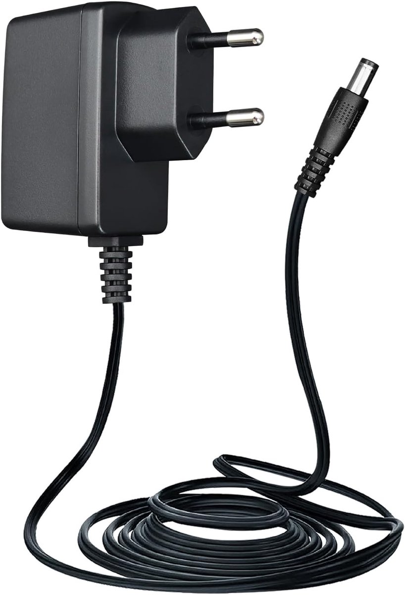 12V 0,5A/500mA 1,8M lange voedingsadapter, AC 100-240V naar DC 12V 0,5A 6W schakeladaptersnoer voor Crosley draaitafel, router, tafelventilator, luidsprekers en meer