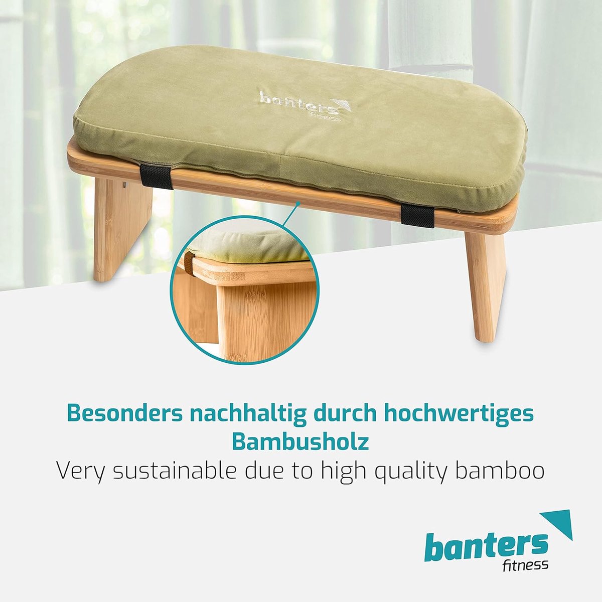 Meditatiebank - Ergonomisch ontwerp - Vouwbare bamboe yogastool - Optimale knielhouding voor diepe ontspanning - ShopVlot