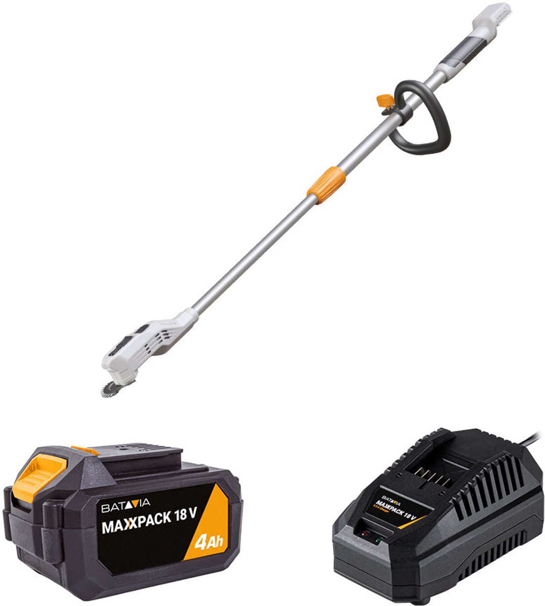 Batavia 18V Fixxbrush Accu Onkruidborstel Incl. 4.0Ah Accu & Snellader
