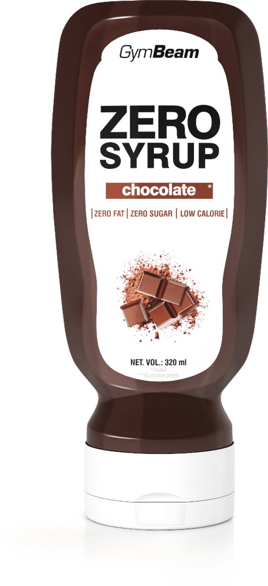 GymBeam ZERO SYRUP Chocolade 320 ml