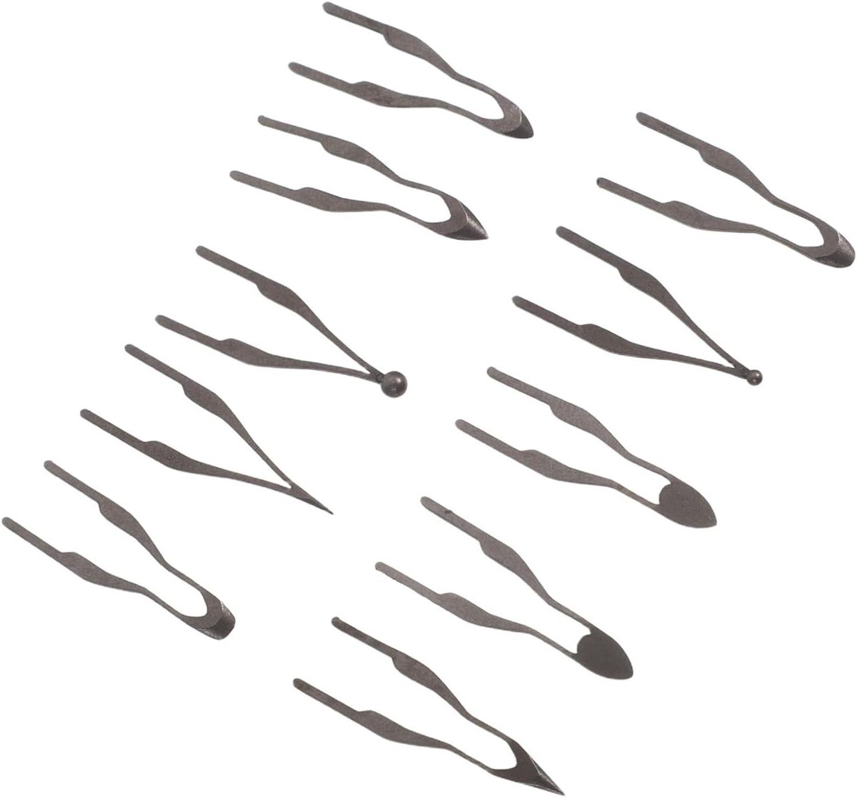 Pyrografie Draadpenpunten - Houtbrand Tips - Creatief Houtbewerking - Hittebestendig Metaal - 2.5 cm - Donkergrijs