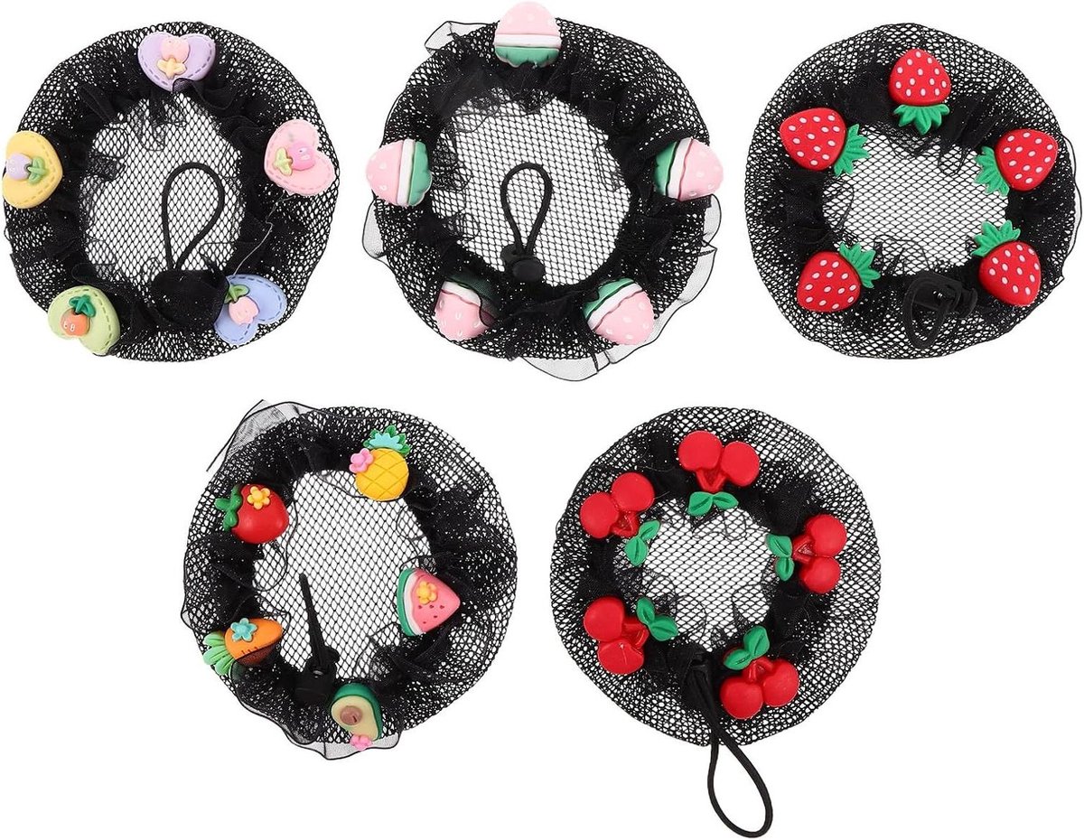 Haardonuts Set - Haarbroodjesvormer Net - Haar Stylen - Onzichtbare Integratie - 9 cm - Diverse kleuren