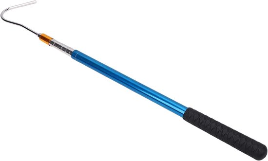 Uitschuifbare Zolderhaak - Trekstok Ladder - Zolder Toegang - Robuuste Metalen Constructie - 159 cm - Grijs — afbeelding 5