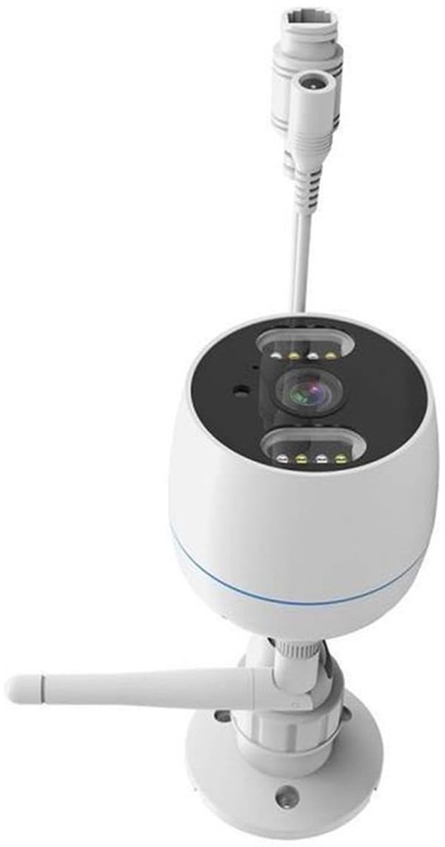 SnelShoppen - Buitencamera 1080p, 2 MP, Nachtzicht in Kleur, Bewakingscamera voor Buitenshuis, Beveiliging Tuin, Ideaal voor Veiligheid en Toezicht