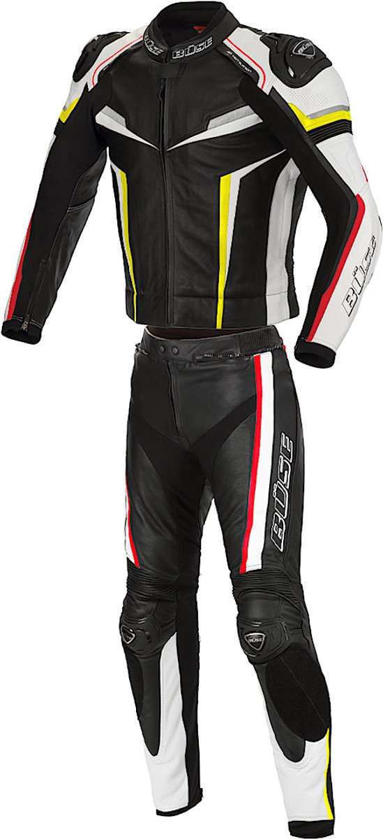 Büse Mille Zwart Rood Geel 2-Delig Motorpak - Racepak