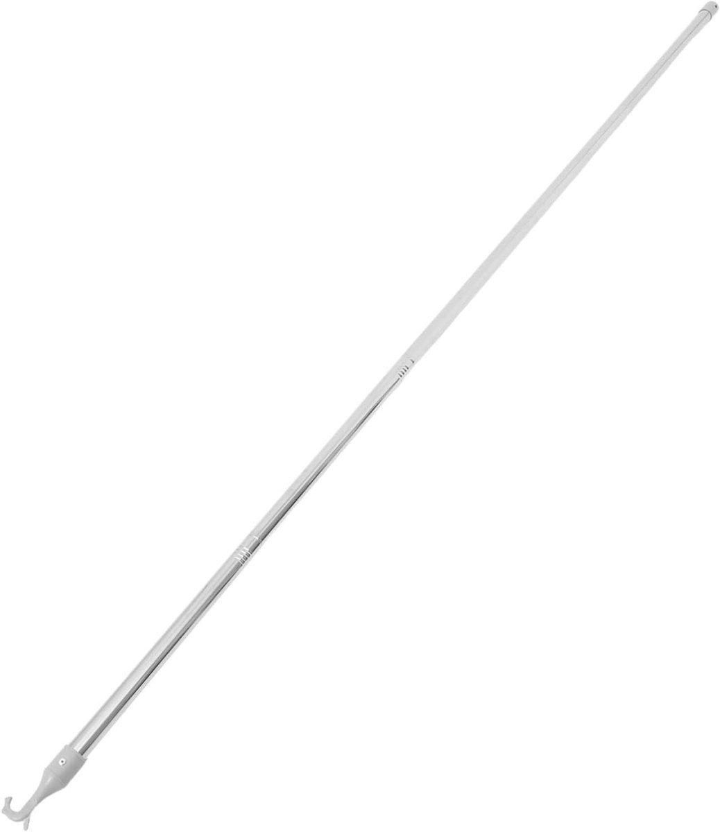 Gordijnstok - Trekstang Raambekleding - Gordijnen Openen - Uitschuifbaar Ontwerp - 200 cm - Zilver