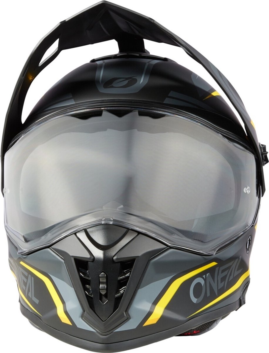 O'NEAL A-SRS Spike Mat Zwart Grijs Geel Adventure Integraalhelm - Helm