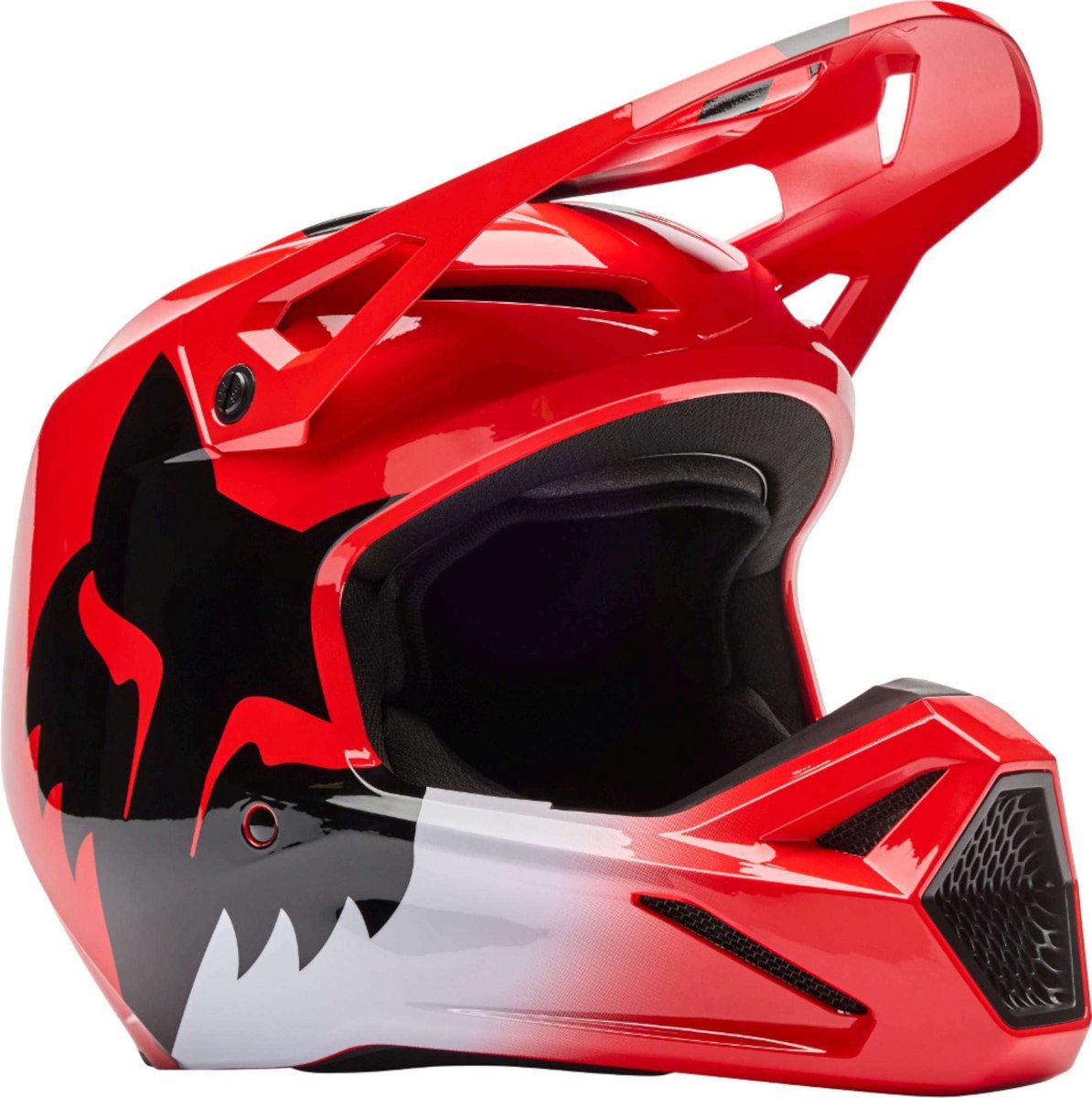 FOX V1 Shield Rood Crosshelm - Helm