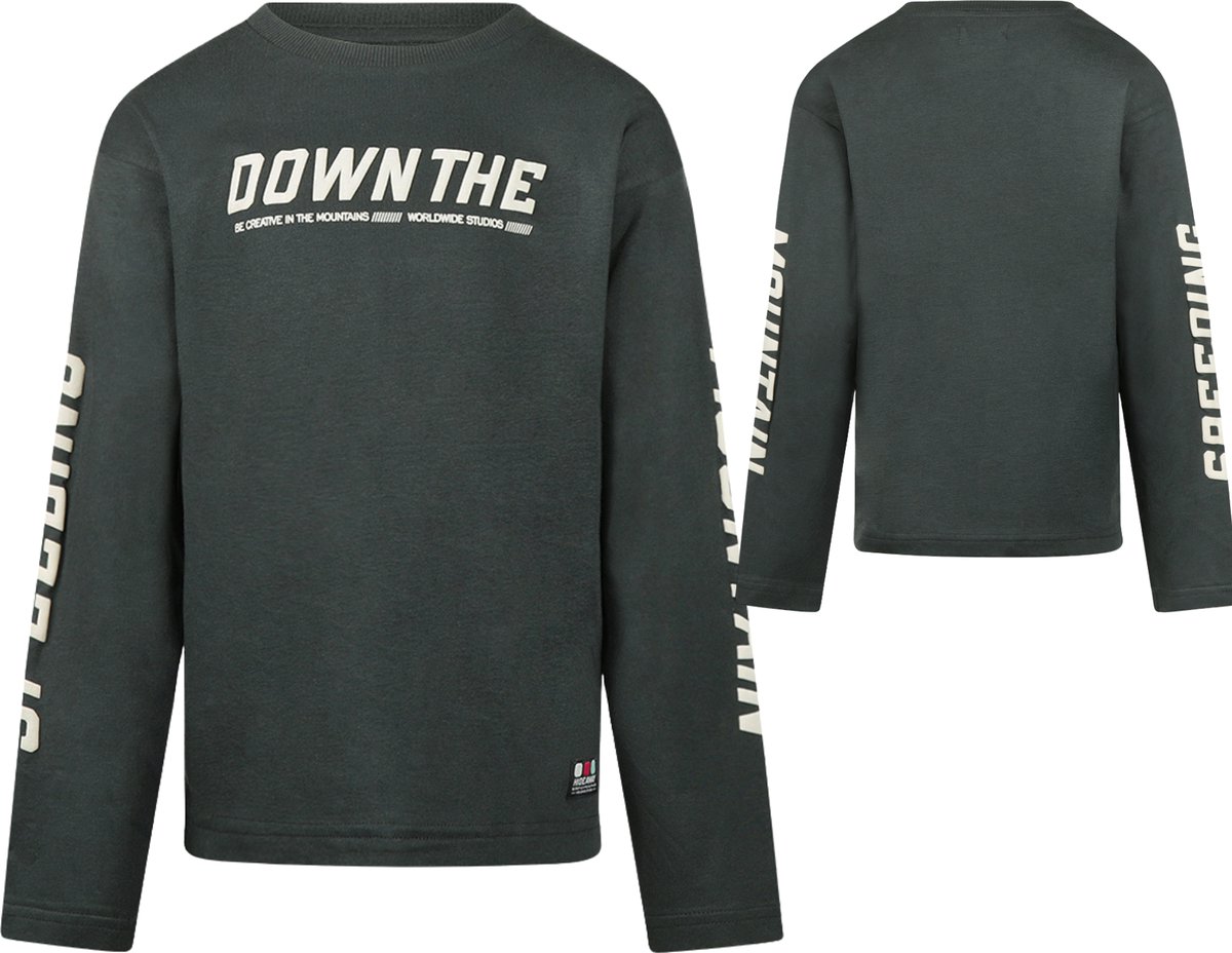 No Way Monday Jongens Shirt Woodland gray maat 140