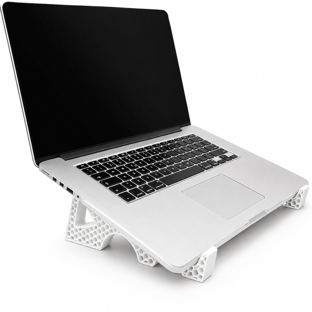 Laptopstandaard - Laptophouder - Ergonomische Laptop Verhoger - Geschikt Voor Vrijwel Alle Laptops - Universele Laptop Steun Voor Bureau - Betere Koeling - Stabiel Design - Compact - Minimalistisch - Voor Thuiswerken, Kantoor En Studie - Wit