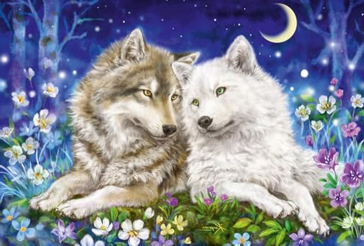 Kinderpuzzel Wolf - Legpuzzel Puzzelspel - Ontwikkeling stimuleren - Grote legbak - 432 x 291 cm - Multicolor