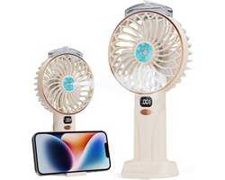 Handventilator met Waterspray - Mini Mistventilator - Persoonlijke Verkoeling - 5 Snelheden LED…