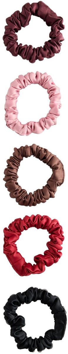 Next - Dames - Set van 5 scrunchies - Rood