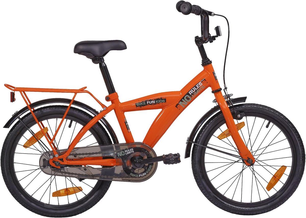 SnelShoppen - Fiets voor Kinderen 18 Inch - Stoere Jongensfiets met Geen Beperkingen - Robuuste Kinderfiets in Blauw - Perfect voor Avontuurlijke Ritj
