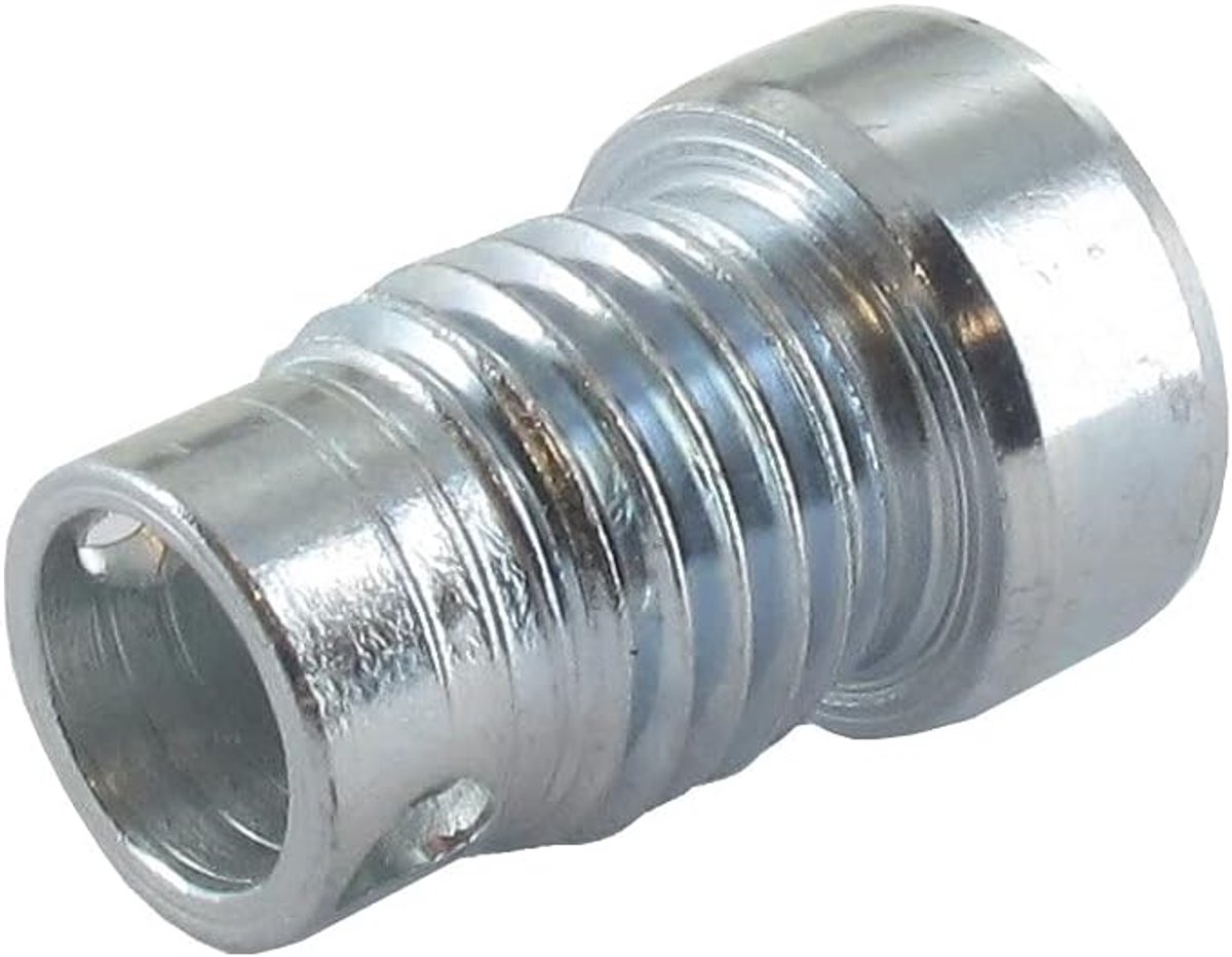 SnelShoppen - Greenstar 688596 adapter coil en kop voor TAP-N-WORK Tecomec, M8 x 1,25 linksdraaiend, vrouwelijke schroefdraad, tuinaccessoire