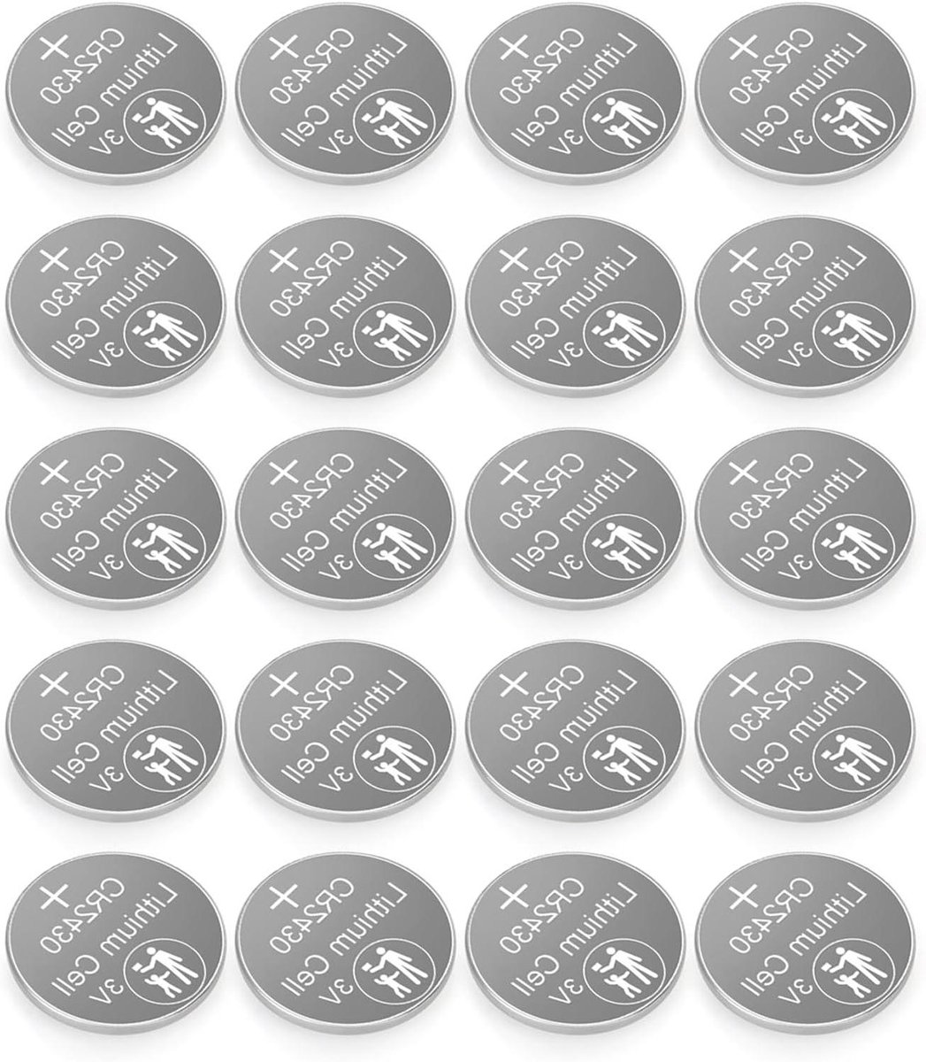 Lithium Knoopcel Batterijen - Kleine Ronde Batterijen - Apparaten Voeden - 3V Stabiele Output - 24.5mm - Zilverkleurig