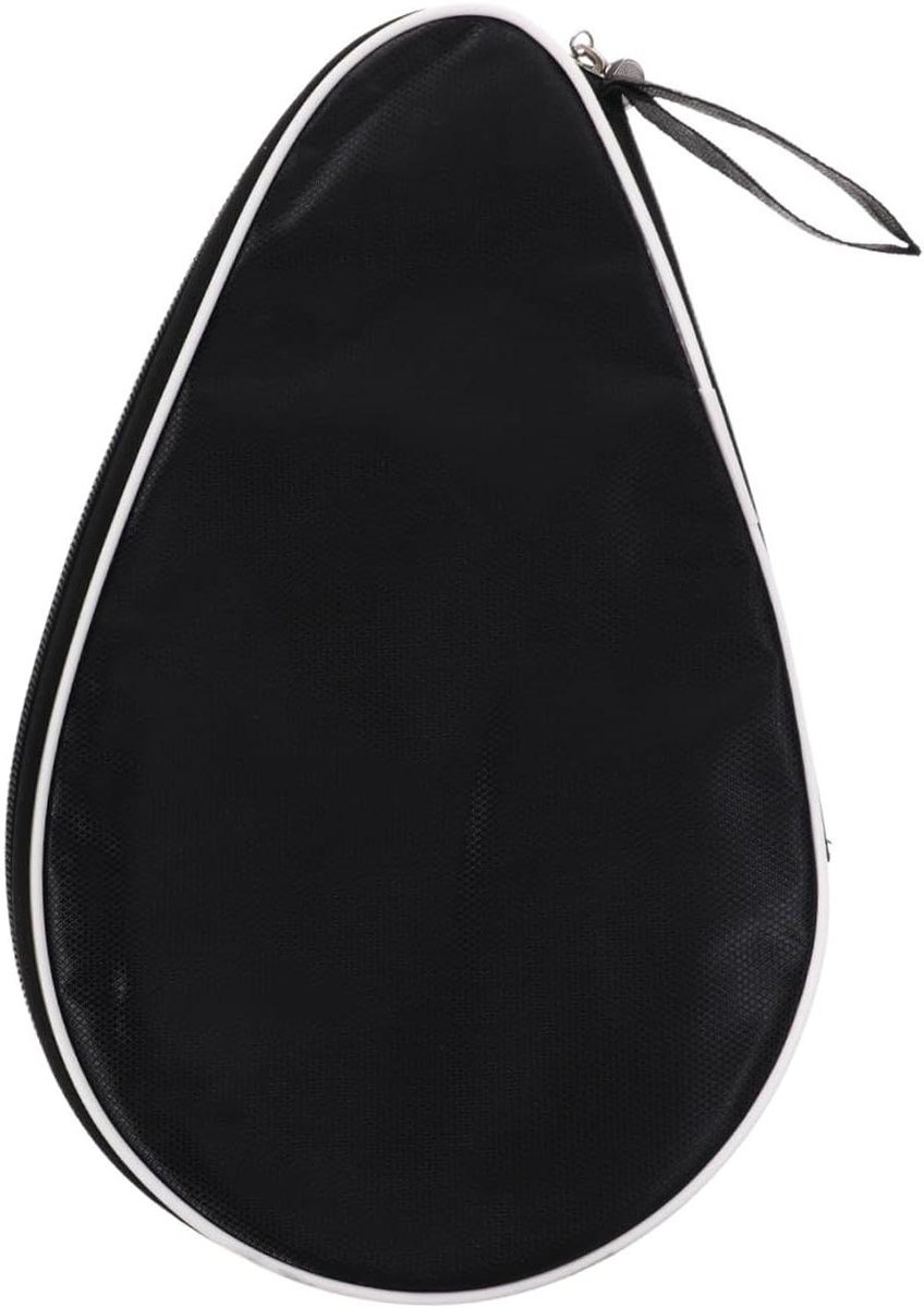 Pingpongbatje Beschermhoes - Tafeltennis Racket Tas - Sportopslag - Stevig Oxford Materiaal - 28x18x2CM - Zwart